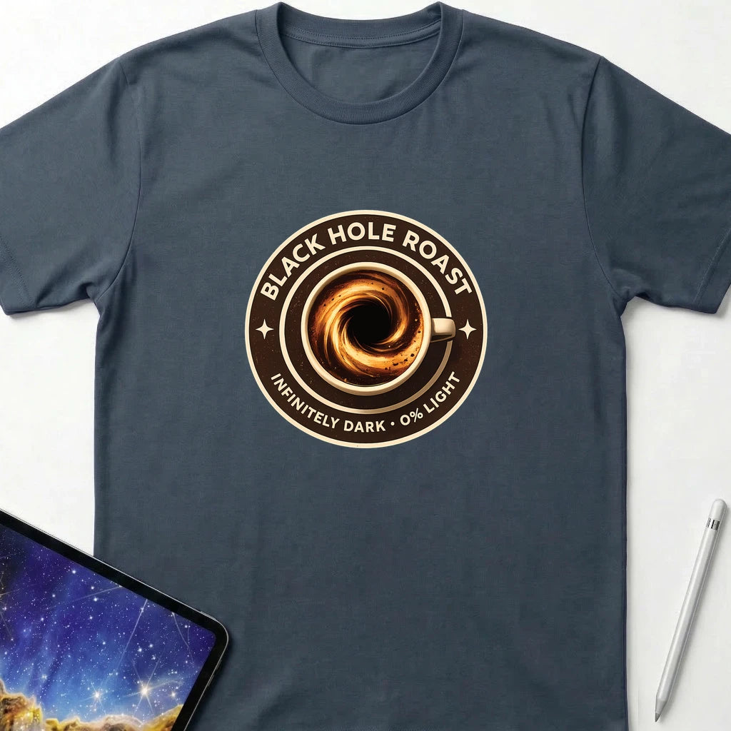 Black Hole Roast Coffee T-Shirt Dark Heather