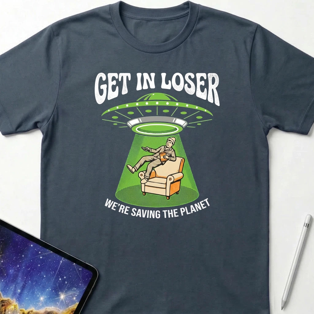 Get in Loser Human T-Shirt Dark Heather