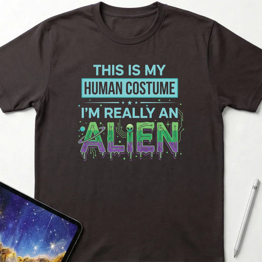Human Costume T-Shirt Dark Chocolate
