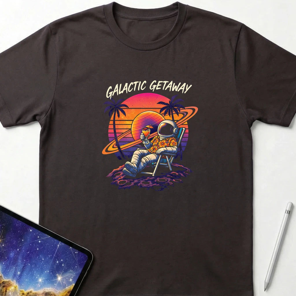Galactic Getaway T-Shirt Dark Chocolate