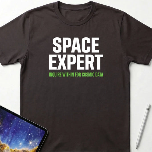 Space Expert T-Shirt Dark Chocolate