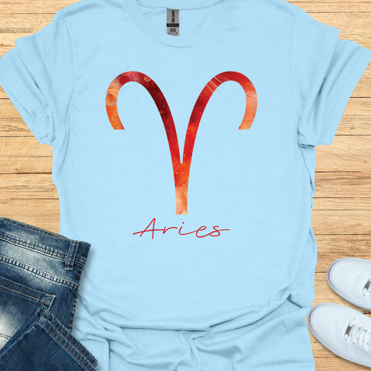 Aries Bold Watercolor Sign T-Shirt