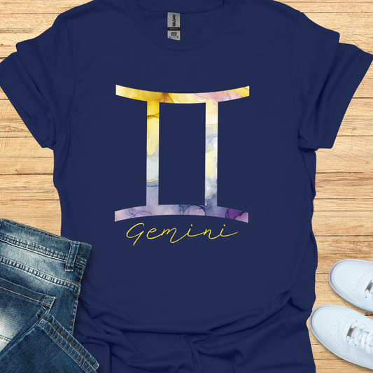 Gemini Bold Watercolor Sign T-Shirt