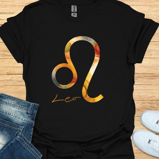 Leo Bold Watercolor Sign T-Shirt
