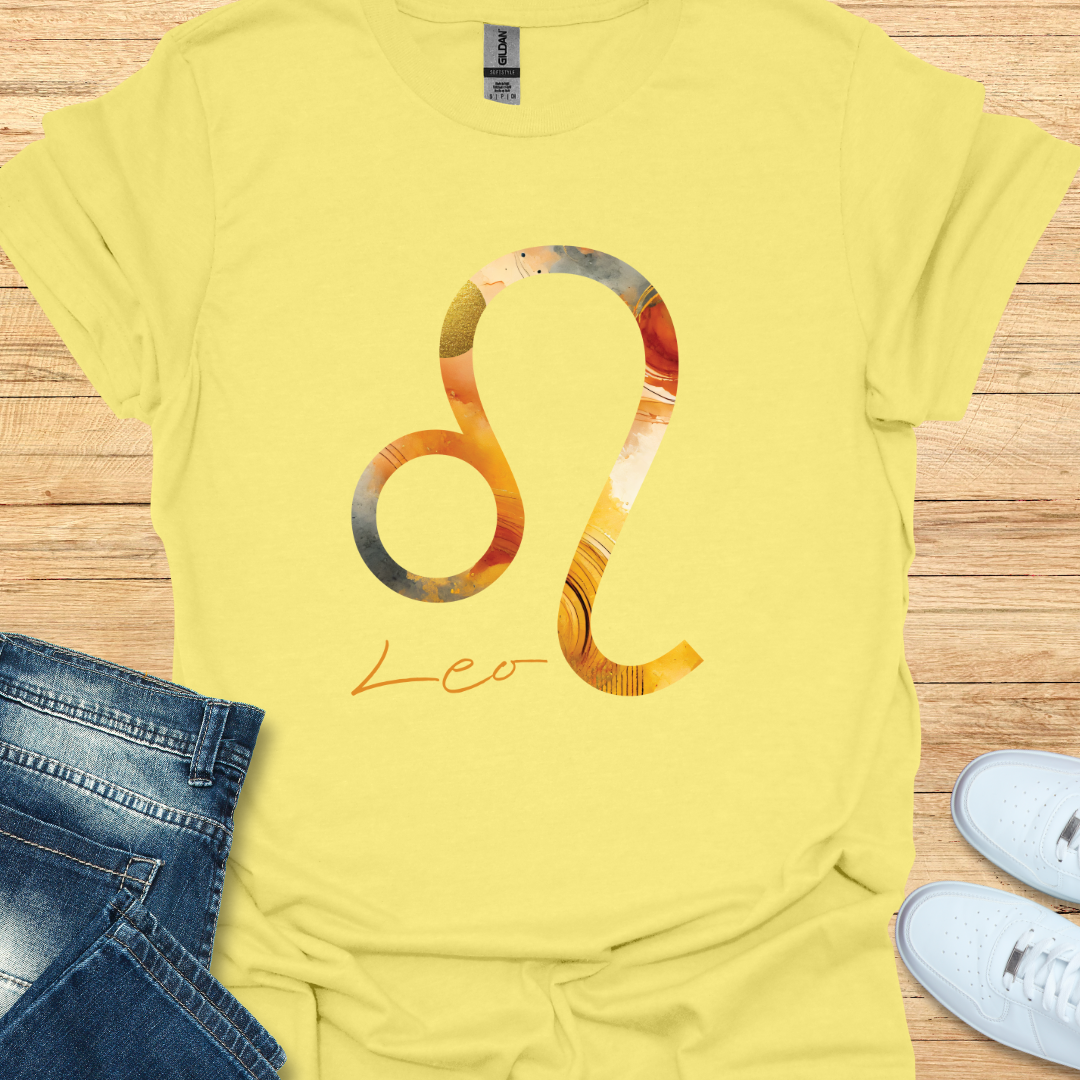 Leo Bold Watercolor Sign T-Shirt
