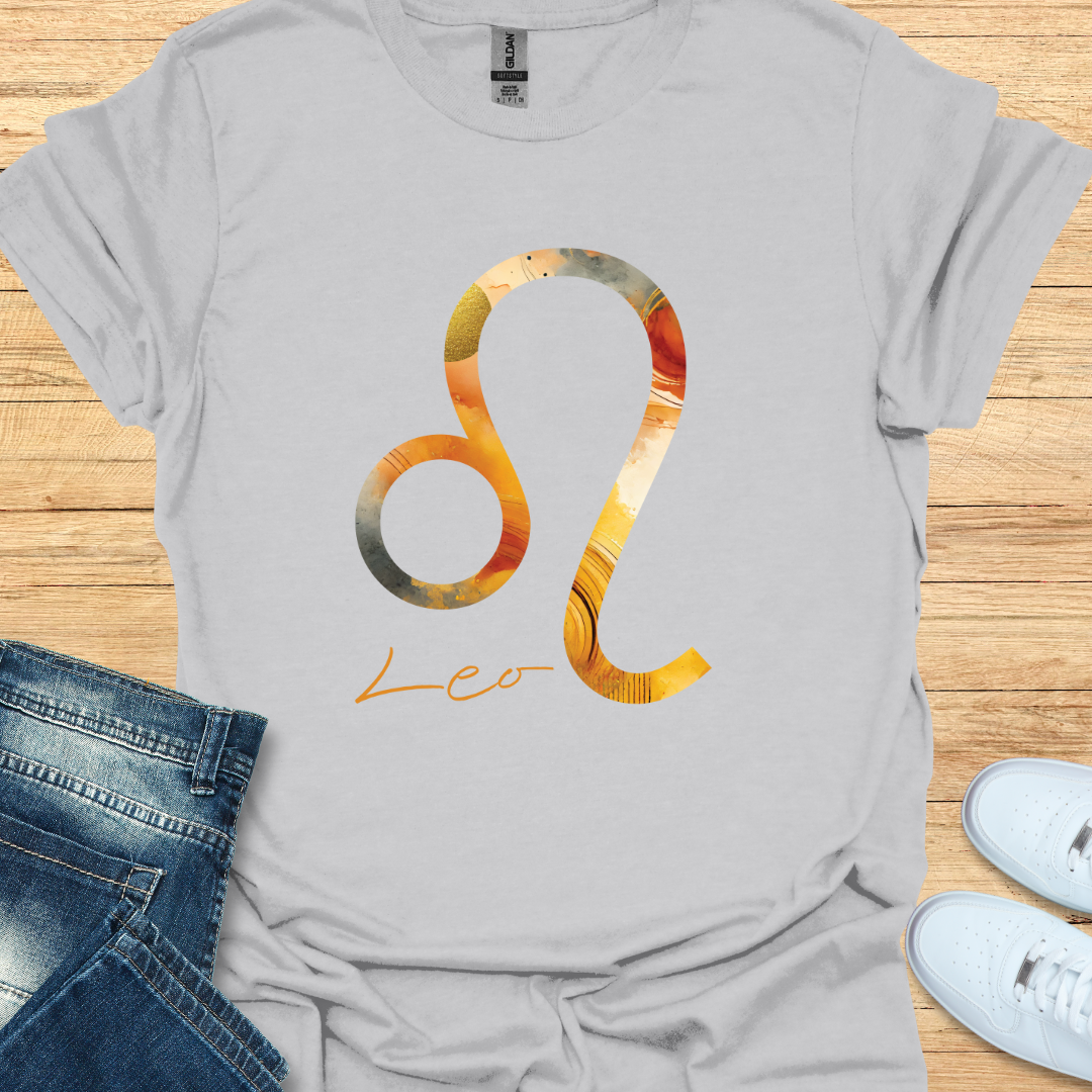 Leo Bold Watercolor Sign T-Shirt