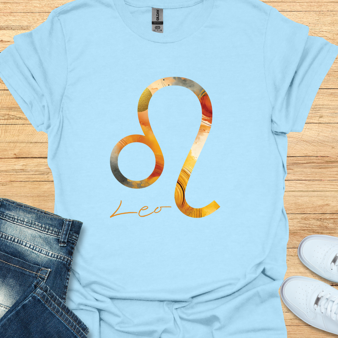 Leo Bold Watercolor Sign T-Shirt