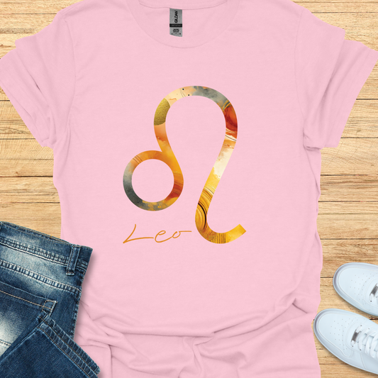 Leo Bold Watercolor Sign T-Shirt