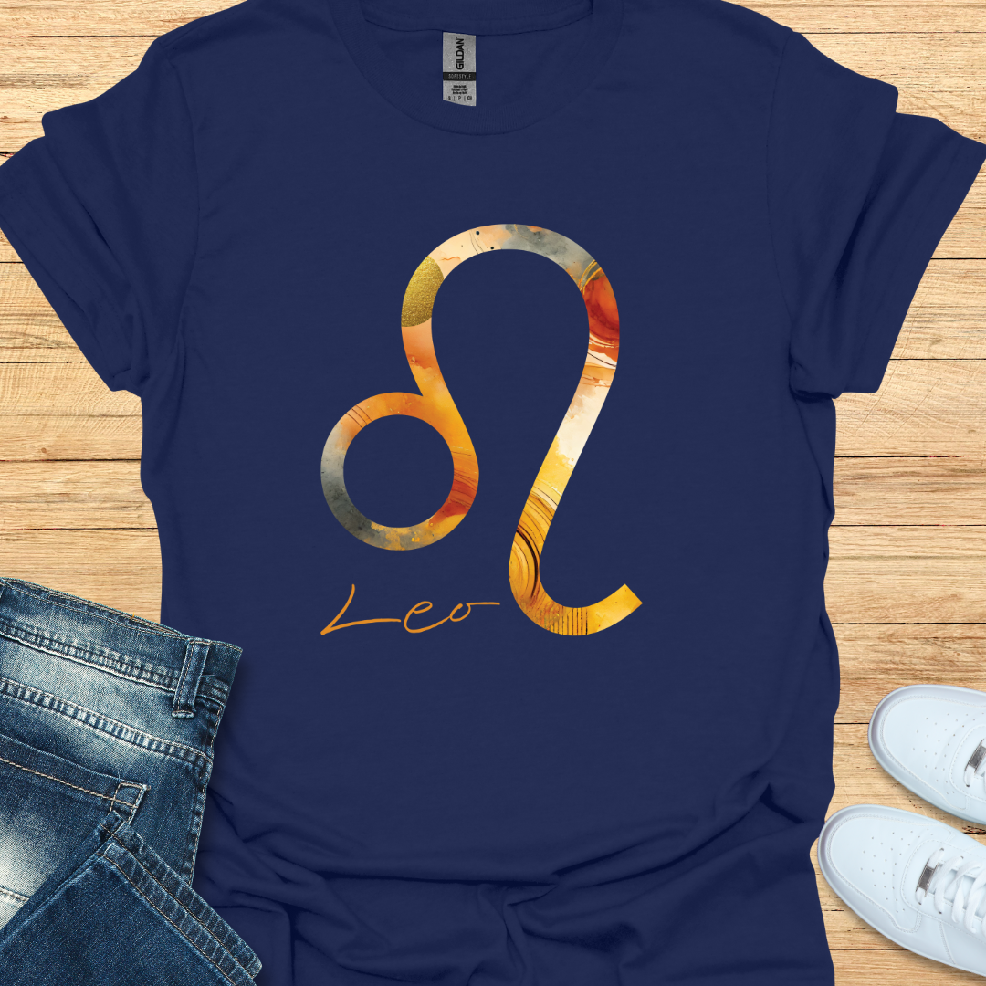 Leo Bold Watercolor Sign T-Shirt