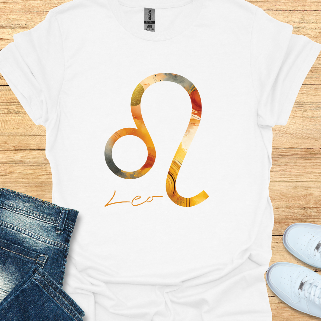 Leo Bold Watercolor Sign T-Shirt