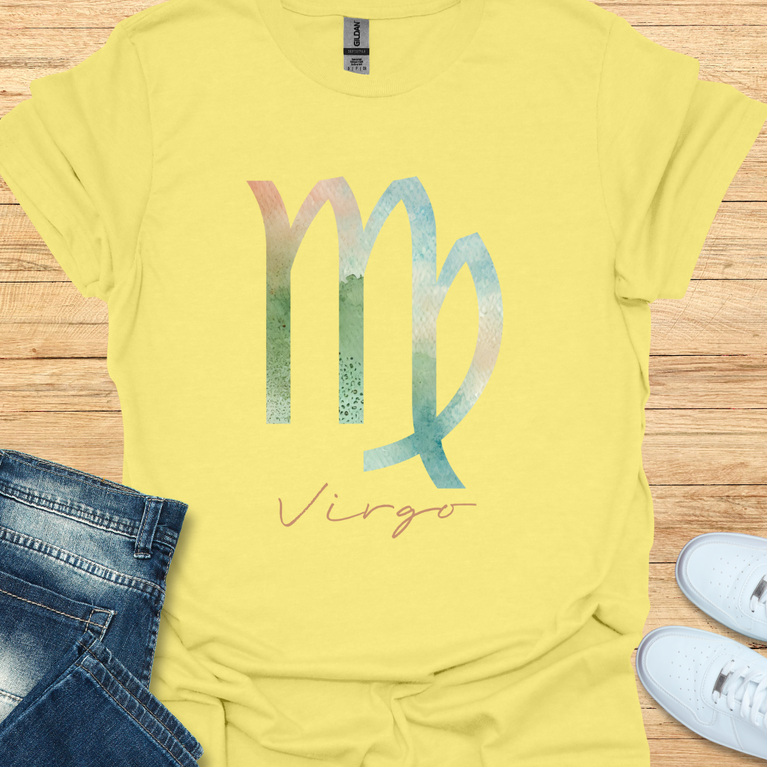 Virgo Bold Watercolor Sign T-Shirt