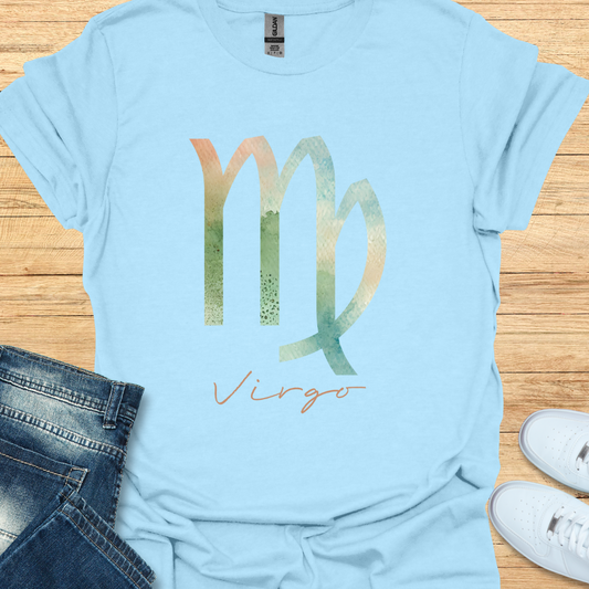 Virgo Bold Watercolor Sign T-Shirt