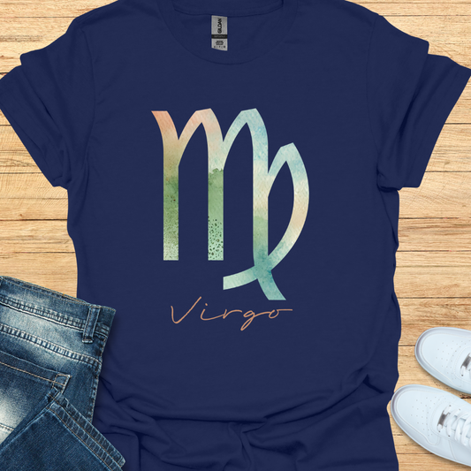 Virgo Bold Watercolor Sign T-Shirt
