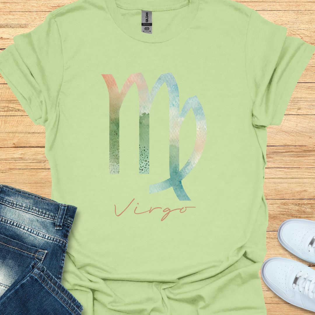 Virgo Bold Watercolor Sign T-Shirt