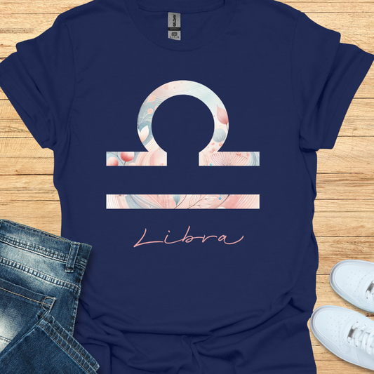 Libra Bold Watercolor Sign T-Shirt