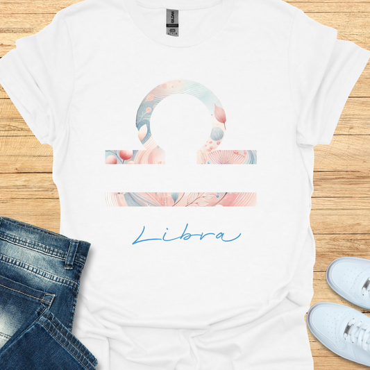 Libra Bold Watercolor Sign T-Shirt