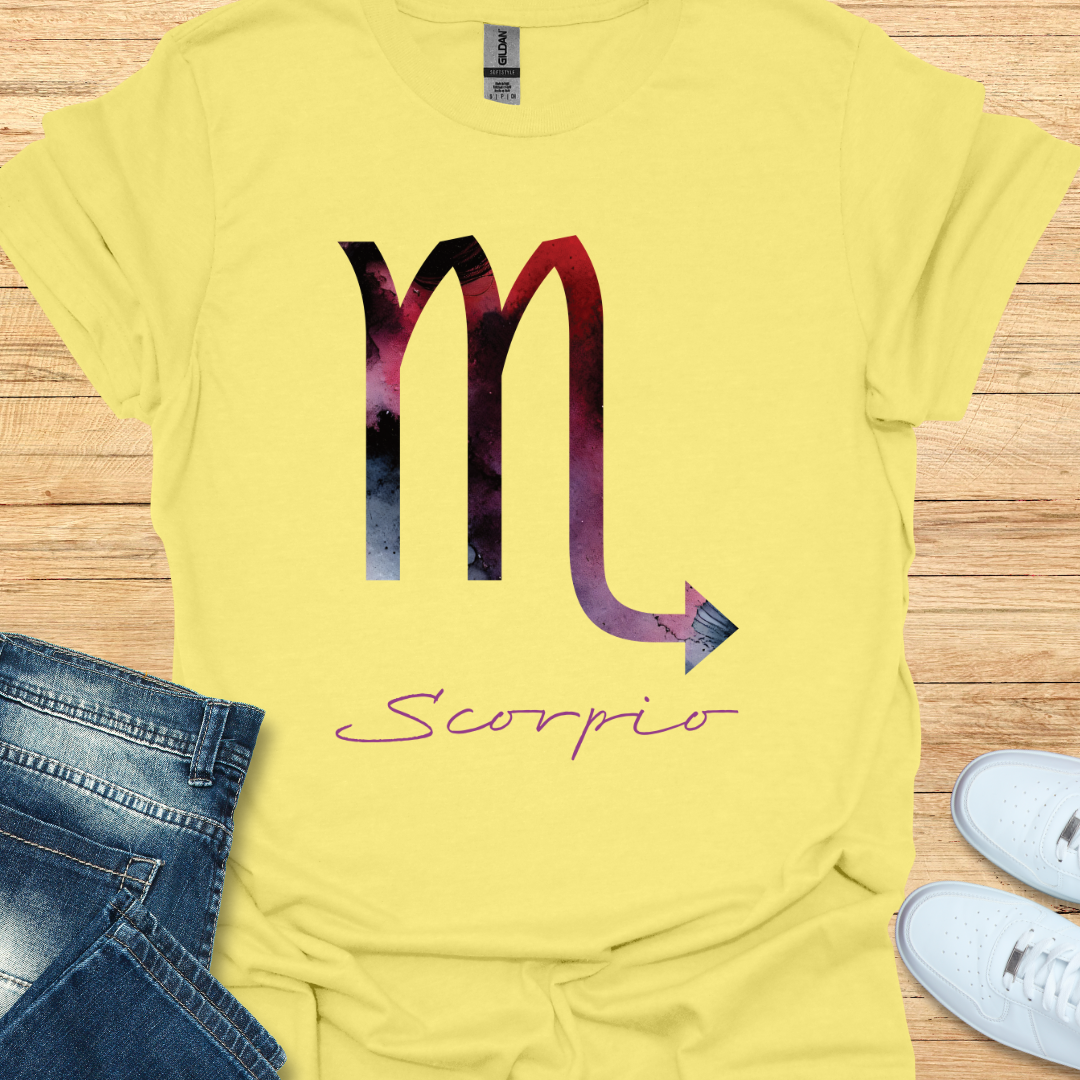 Scorpio Bold Watercolor Sign T-Shirt