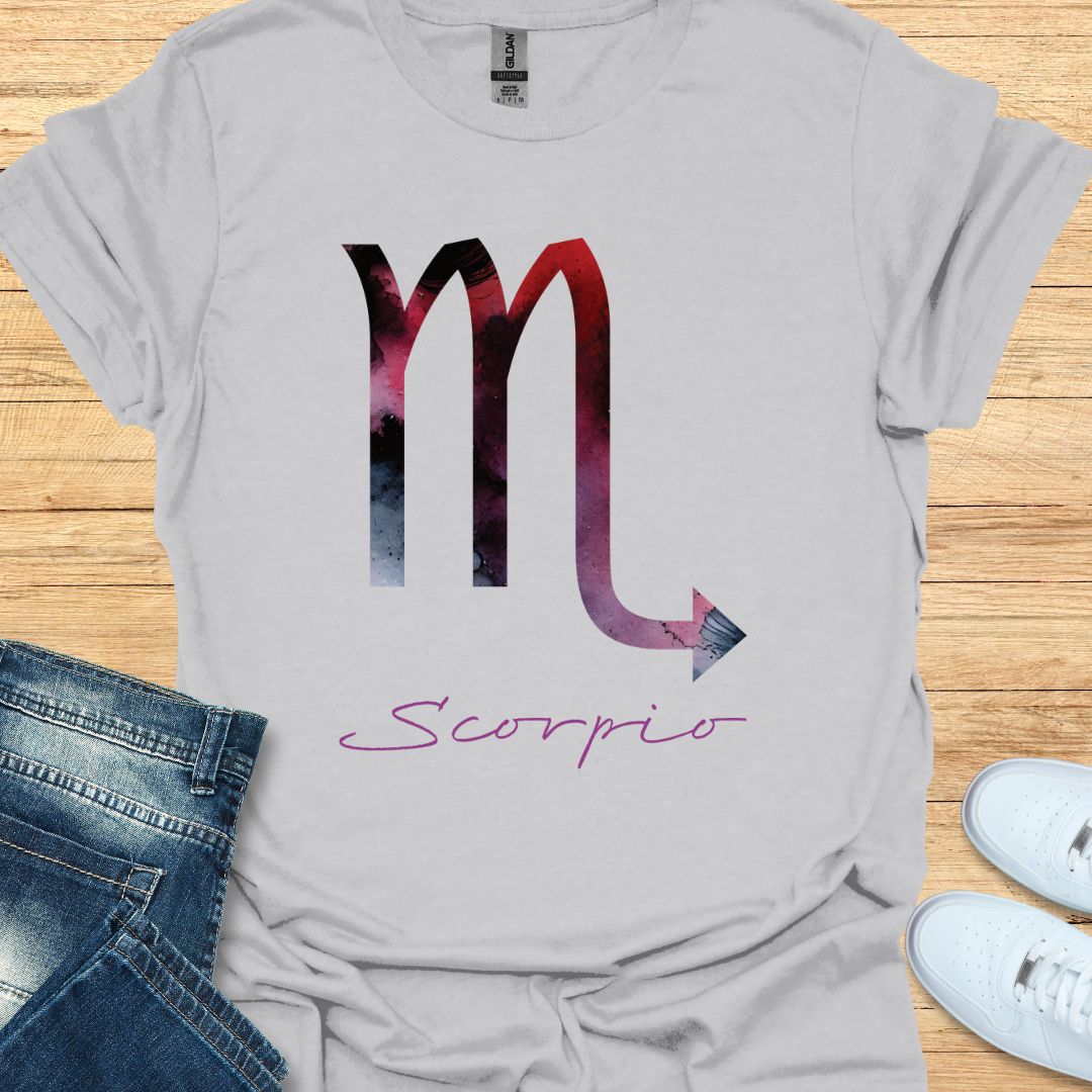 Scorpio Bold Watercolor Sign T-Shirt