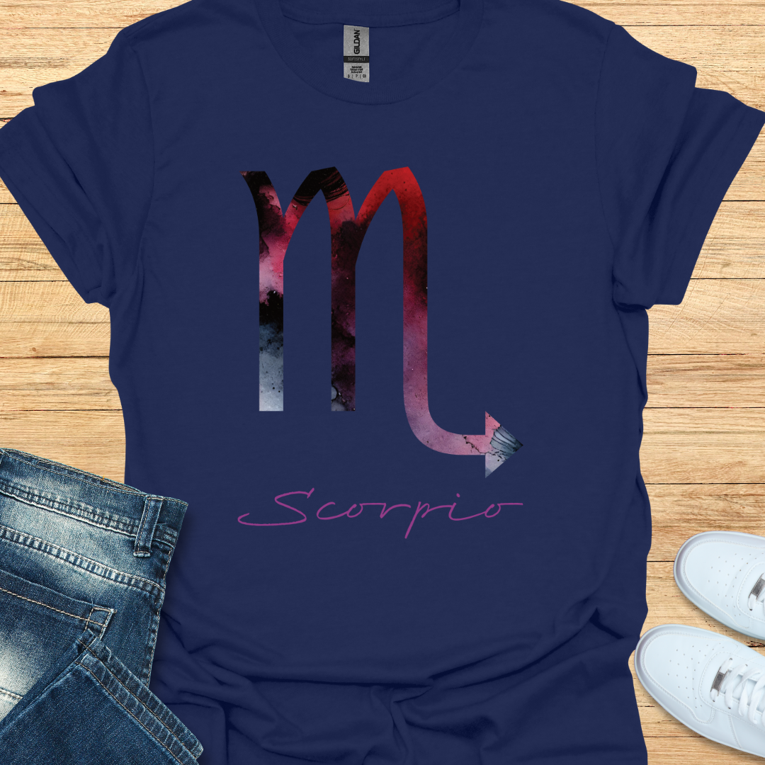 Scorpio Bold Watercolor Sign T-Shirt