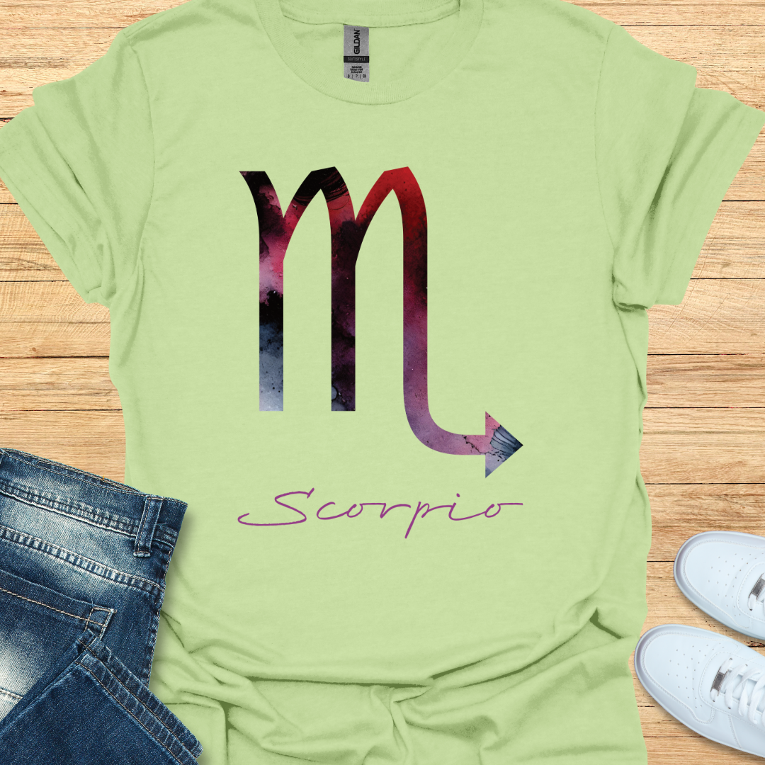 Scorpio Bold Watercolor Sign T-Shirt