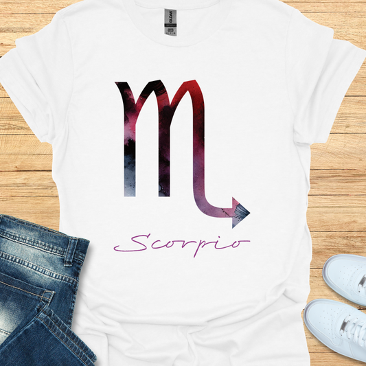 Scorpio Bold Watercolor Sign T-Shirt