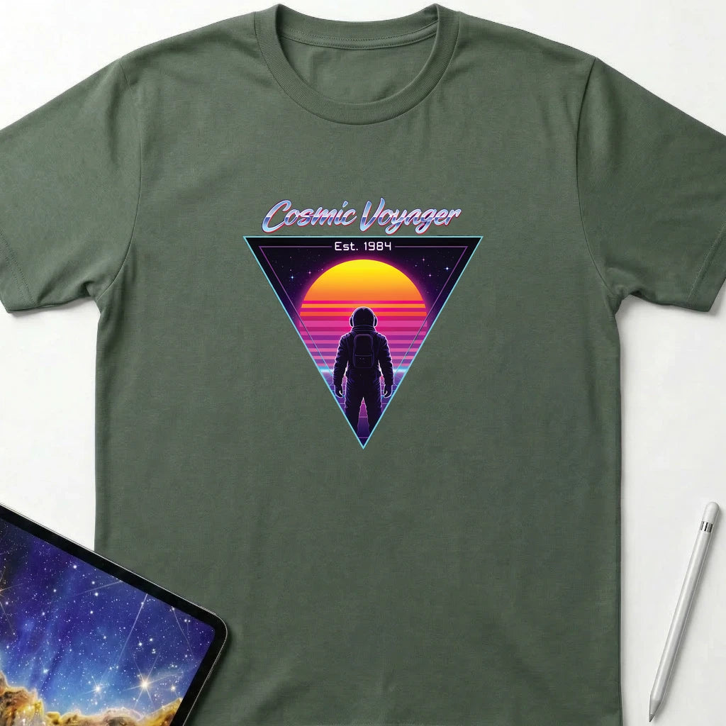 Cosmic Voyager T-Shirt T-Shirt Military Green