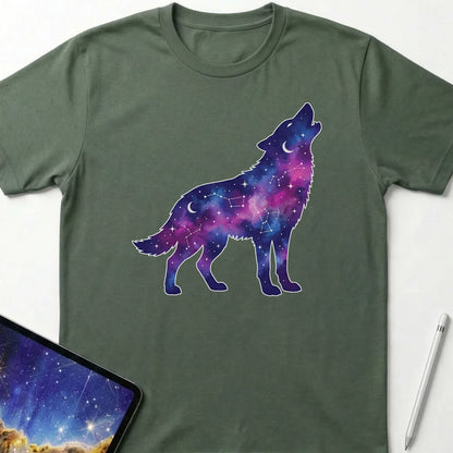 Howling Wolf T-Shirt Military green