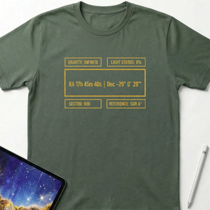 Center of the Milky Way T-Shirt Military Green