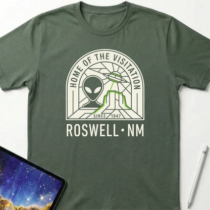 Roswell NM Visitation T-Shirt Military Green