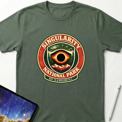 Singularity Nation Park T-Shirt Military Green