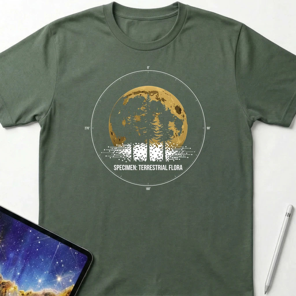 Terrestrial Flora T-Shirt Military Green