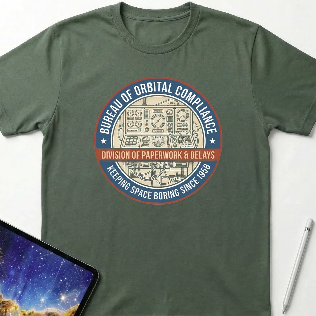 Bureau of Orbital Compliance T-Shirt Military Green