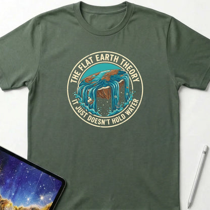 Leaky Planet Theory T-Shirt Military Green