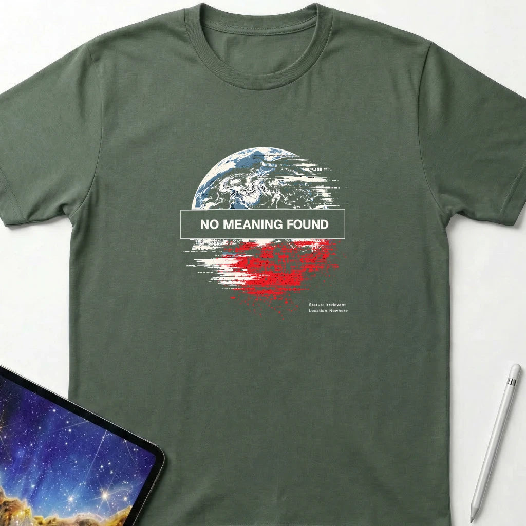 No Meaning Found T-Shirt Military Green