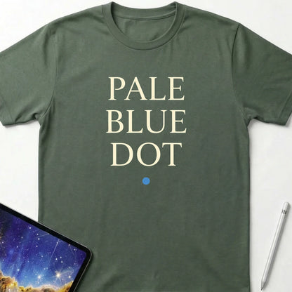 Pale Blue Dot T-Shirt Military Green