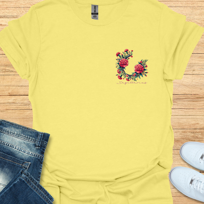 Sagittarius Carnation Art T-Shirt