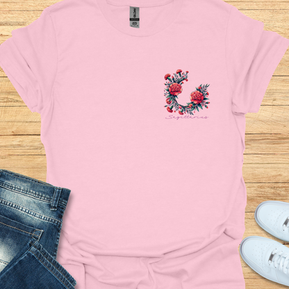 Sagittarius Carnation Art T-Shirt