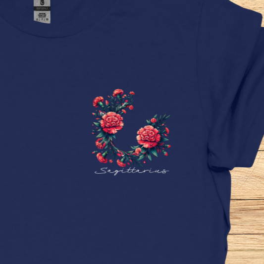 Sagittarius Carnation Art T-Shirt