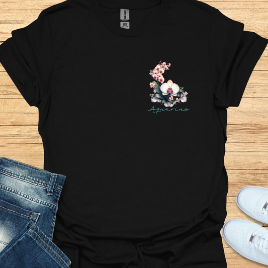 Aquarius Orchid Art T-Shirt