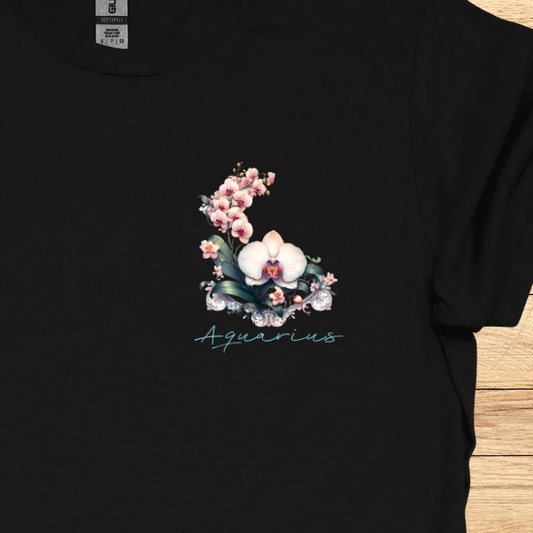 Aquarius Orchid Art T-Shirt