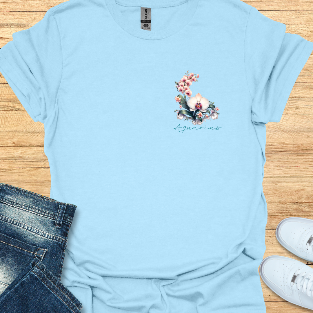 Aquarius Orchid Art T-Shirt