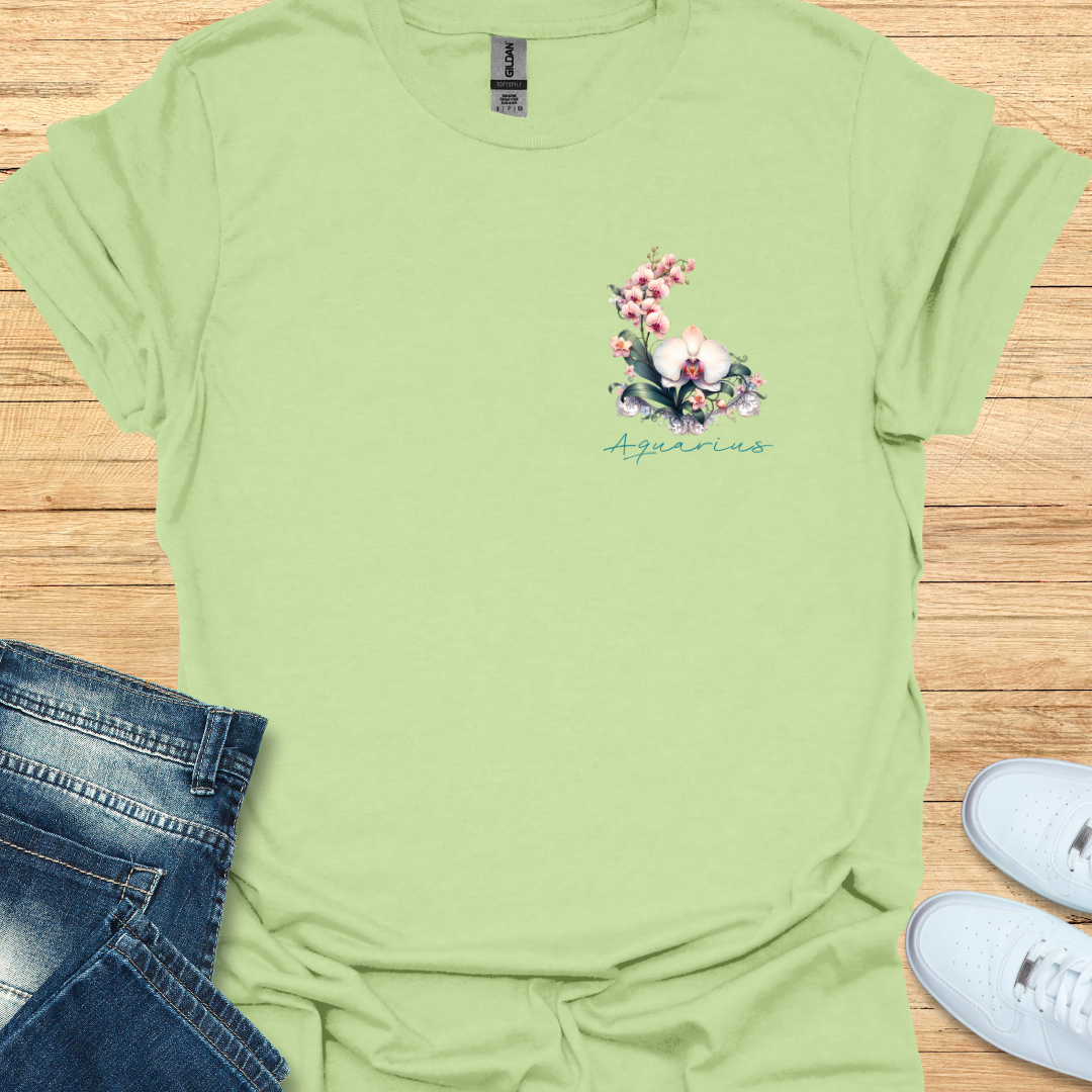 Aquarius Orchid Art T-Shirt