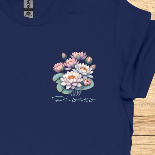 Pisces Water Lily Art T-Shirt