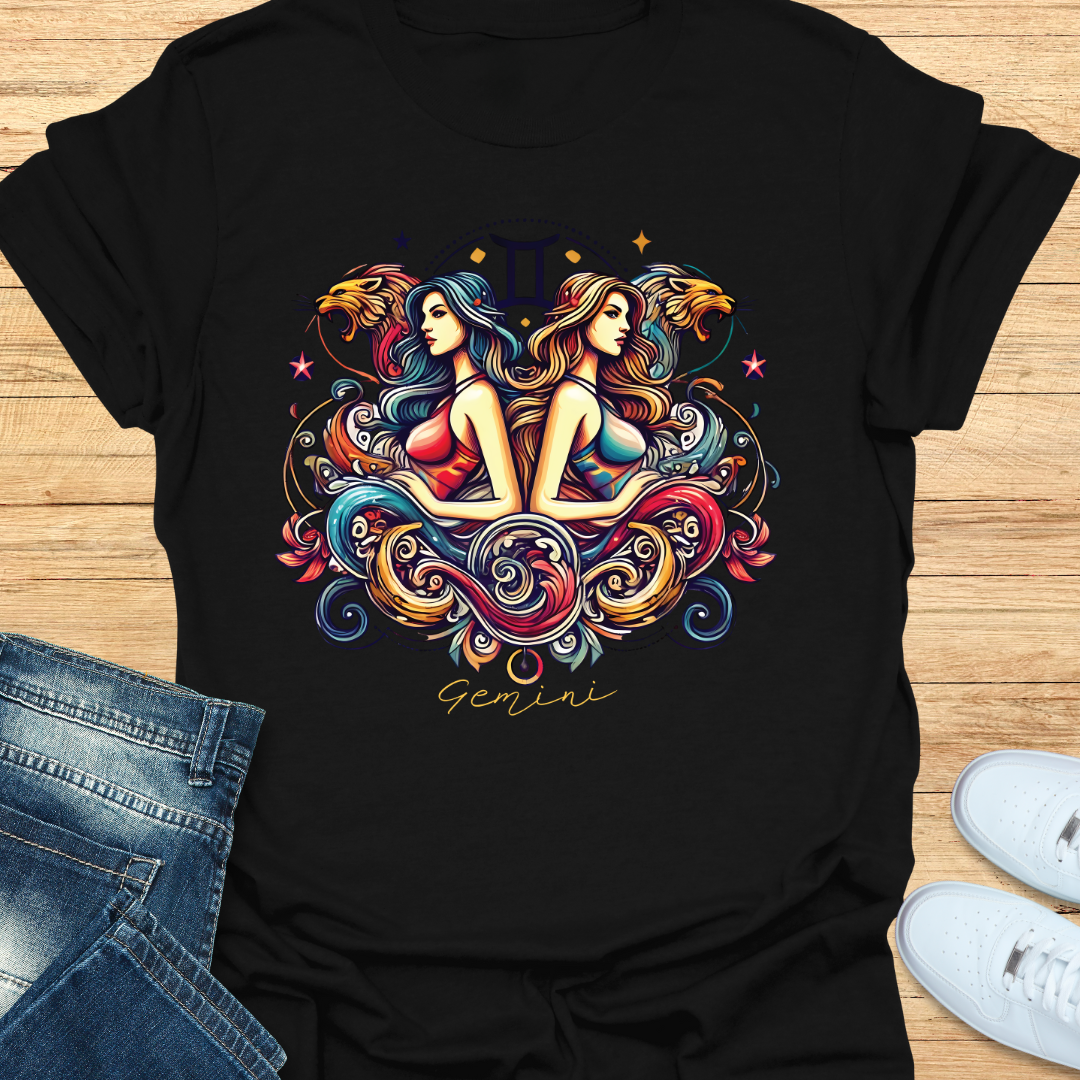 Gemini Intricate Graphic T-Shirt
