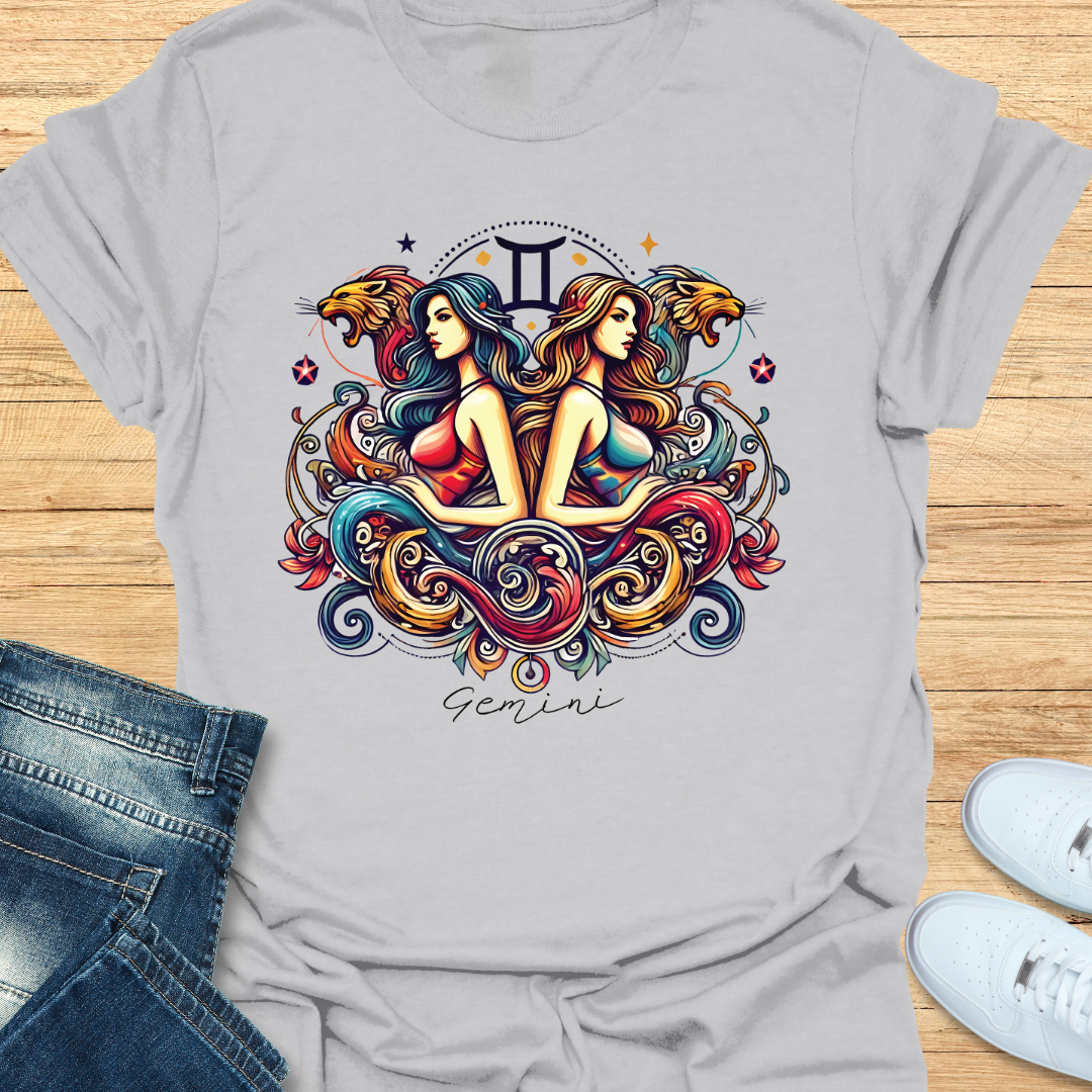Gemini Intricate Graphic T-Shirt