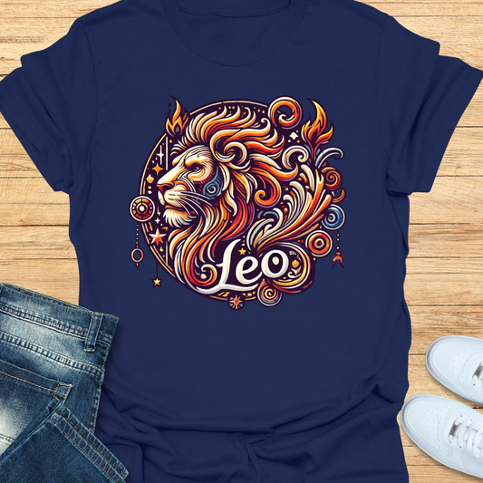 Leo Intricate Graphic T-Shirt