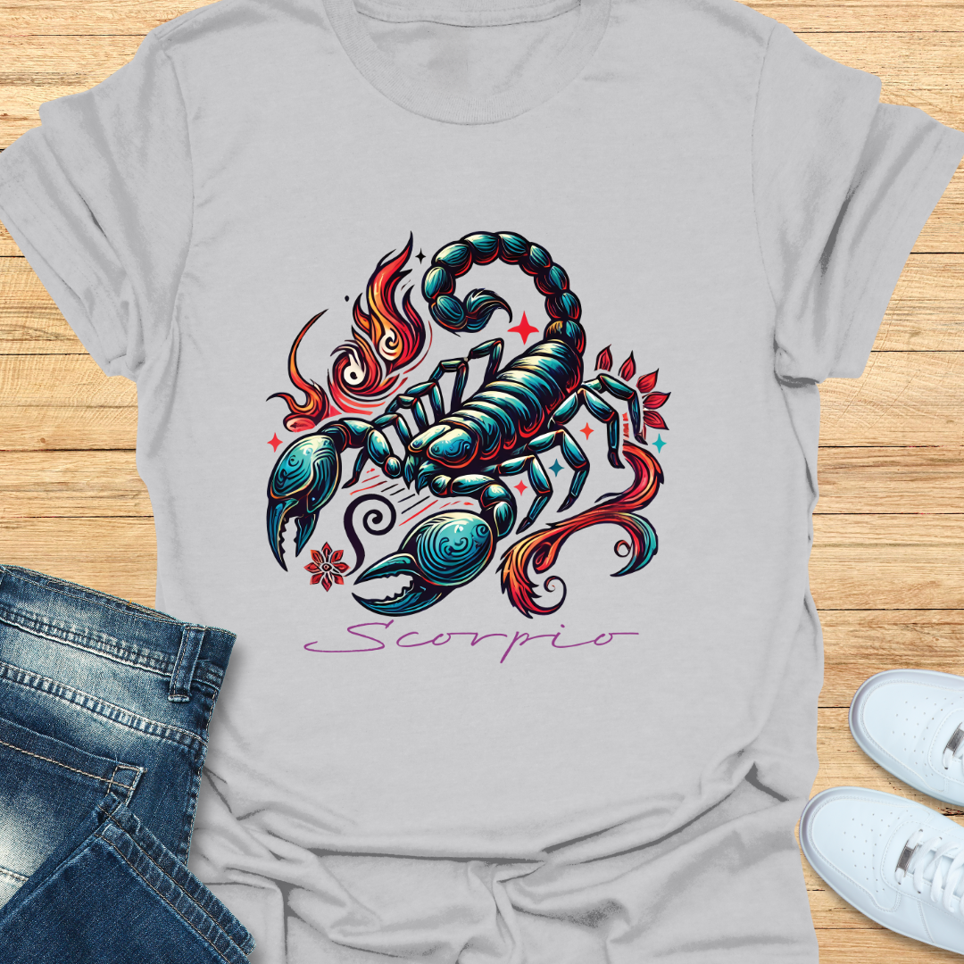 Scorpio Intricate Graphic T-Shirt