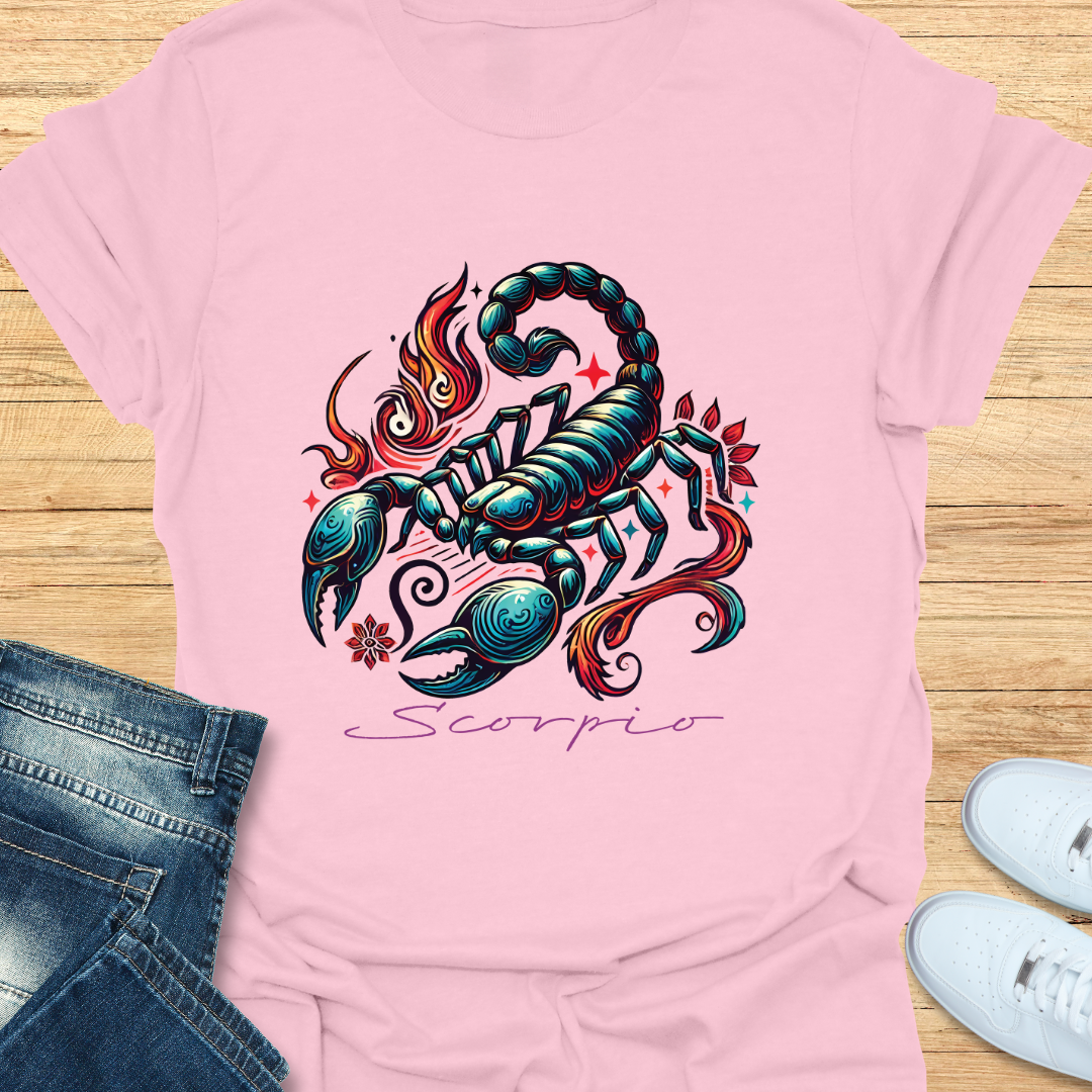 Scorpio Intricate Graphic T-Shirt