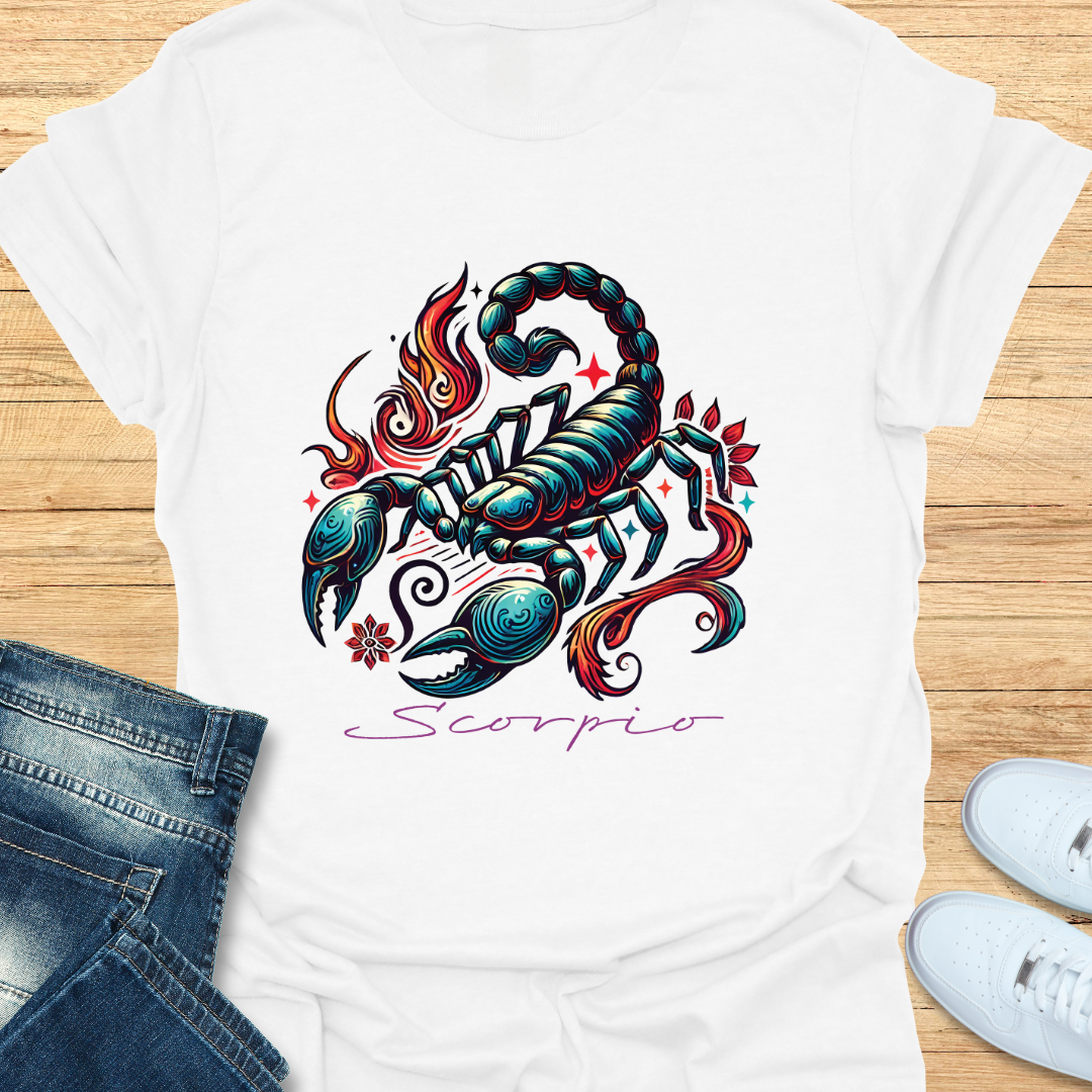 Scorpio Intricate Graphic T-Shirt