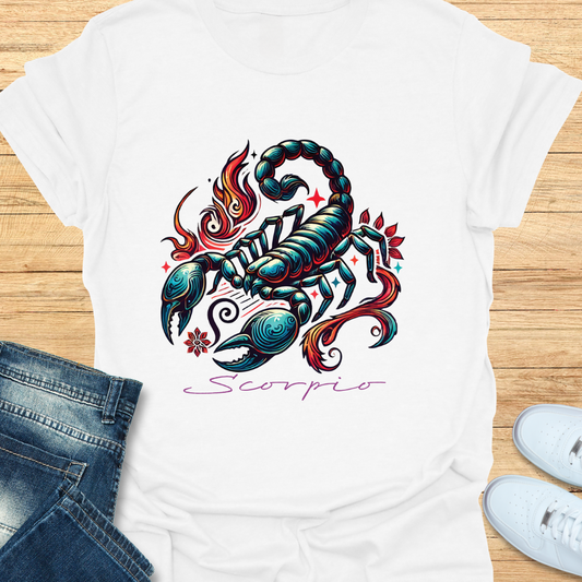 Scorpio Intricate Graphic T-Shirt